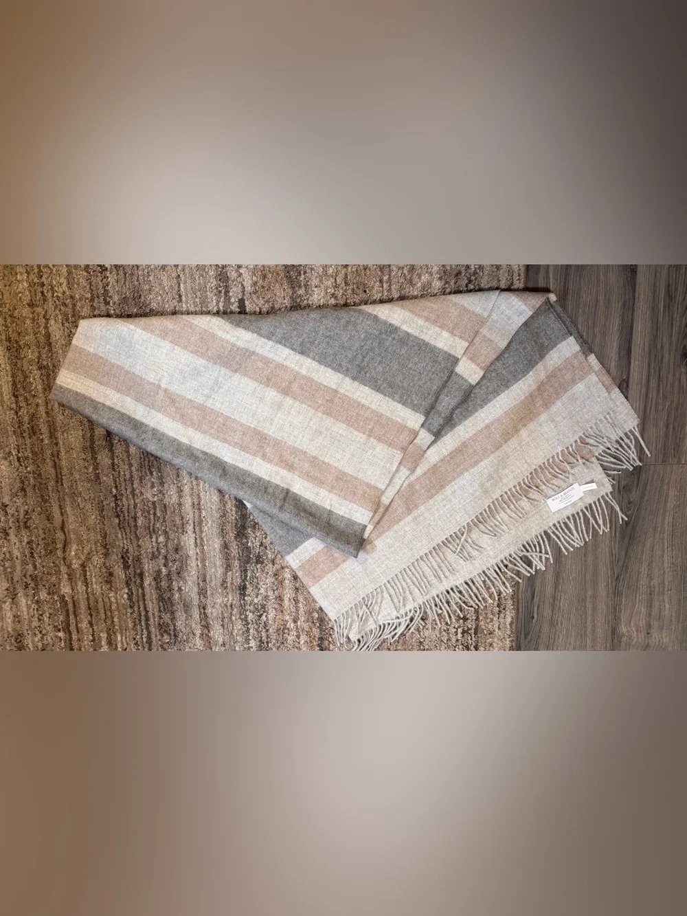 Boll & Branch Alpaca Plaid Throw Blanket 50